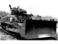 1-100 Sherman M4-A1. M1 bulldozer blade addon kit by ThatEmuGuy