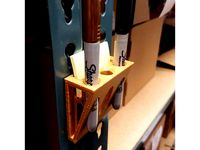 Industrial Teardrop Shelving Pen Holder by NolanDoktor