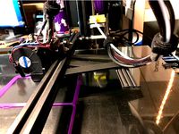 Creality CR-10 Bowden/Hot-end Wire bundle shelf Version 2 by Andycap80