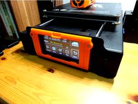 Wanhao i3 Plus Touchscreen Cover (Print in Place hinge) by DasMani01