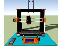 Prusa i3 MK2S SketchUp Dynamic Model (automatic bed/hotend position) by SoundDoc