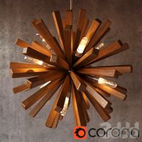 Wood design Sun Lamp