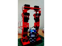 12 DOF Humanoid walking legs Bi-Ped by ModifiedDesigns3D