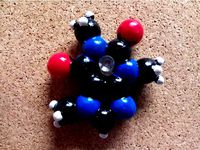 Caffeine Molecule by swirlingbrain
