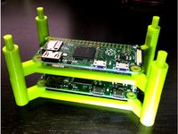 Raspberry Pi Zero Cluster mounting bracket by sartemch