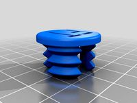 25 mm aluminum tube simple plug by duglia