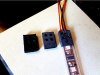 Strain relief for Neopixel strip with silicone cover by Udders