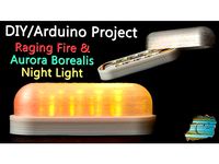 Raging Fire/Aurora Borealis Night Light (ESP8266/Arduino/d1 mini) by dacinator
