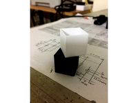 Extrusion multiplier calibration cube by hrishib