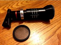 Filter adapter for smartphone telephoto lens by wkarraker