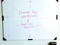Damage Free Whiteboard Foamcore Bracket by joecarpita