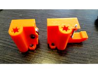 x-end for prusa i3 with printed and integrated linear bush by nodoingenieria