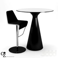 MATERIA cone 2213 white black