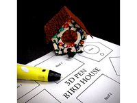3D Pen Bird House (Template) by joshvv