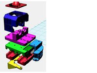 Dual Extruder Mount for e3dv6 by noisyboy1308