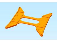 Tevo Tarantula printbed for 8mm Rod Y-Axis - weight reduced by Langelandsen