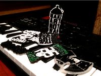 Keychain Make ART Not WAR by ronaldario3D