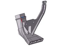 Fan duct (nozzle) with integrated cable-pull-relief by Andy_Geeetech_Prusa_I3