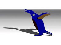 Penguin Keychain by Simplifire