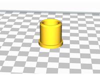 MPCNC tube cap with hole for cables 25.4OD, 22.5ID by solly747