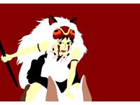 Princess Mononoke - もののけ姫 (Minimalist) by Yuyuy75