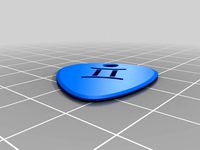 Reduced Zodiac Guitar Picks (thinner, smaller symbols) by bwils2000