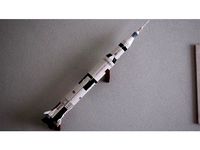 Wall mount for LEGO® NASA Apollo Saturn V by MvRens
