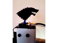 Direwolf spinner GOT by Oshj44