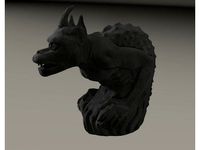 gargoyle inspired by  Cathedral Notre Dame from Paris by Misterdid
