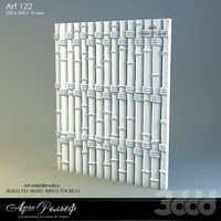 Гипсовая 3d панель 122 от Арт Рельеф