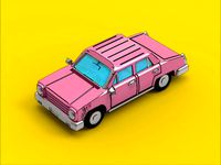 Simpsons inspired Comic Car by NagMuss