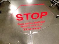 3.5' Laser cut Acrylic Sign w/ Vinyl Letters by West3DP