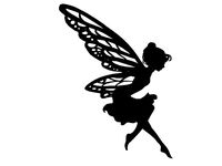Glow Jar / Lamp / Lantern Silhouettes - Ariel Mermaid and Fairies by henryarnold
