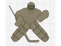 (Hockey) Goaltender Silhouette Wall Decorations by Affordable3D