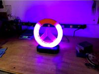 Overwatch Logo Stand, LED Edition by czei