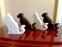 Cat and Dog Phone Stand by Itzafezookie