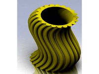 wavy thing vase by 3dwelder