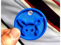 Pikachu Keychain by TK3DPrinting