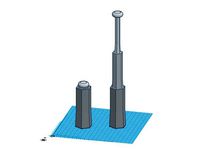 Telescoping Night Stick, print-in-place by Zippitybamba