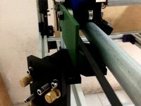 CO2 Laser Second mirror clamp on Motor axis for MPCNC 525 by Gerardoj