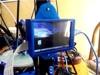 Raspberry Pi 3B octoprint mount with 3.5" screen and 40mm fan for 2020 by mfoltz