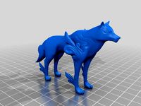 Okami Amaterasu - Thicker tail for printing by Athakaspen