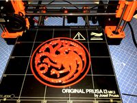 Targaryen Dragon Symbol from Game of Thrones by led42