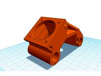 Super Simple ANET A6 E3D Carriage for Bowden *EASY PRINT* by Brentox