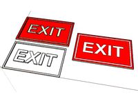 Sign EXIT by facacabemer
