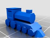 Low Poly Locomotive (Train) by destroyah321