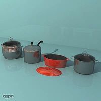 Saucepans3d model