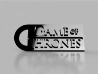 Game Of Thrones Keychain by TK3DPrinting