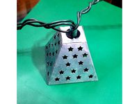 Christmas Light Strand Decorative Bulb Shade Clip / Holder by barnr