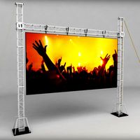 Telebim scaffolding LED screen high3d model